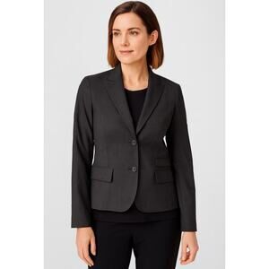 Theory Black Wool Tailored Blazer, Career, Classic, Professional, Lined, 6